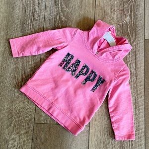 Carter’s Happy hoody graphic floral sweatshirt